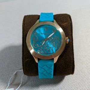 Teal silicone Tommy Bahama watch.